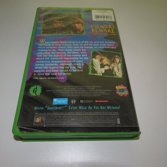 Goosebumps VHS – The Werewolf of Fever Swamp (1996) R.L. Stine Vintage Horror - Picture 2 of 5